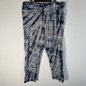 Skidz Mens Skater Pants Drawstring Thin Lightweight Tie Dye One Size Made USA